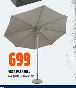 Obs Bygg VEGA PARASOLL tilbud