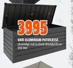 Obs Bygg VARI ALUMINIUM PUTEKASSE tilbud