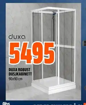 Obs Bygg DUXA ROBUST DUSJKABINETT tilbud