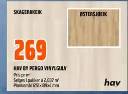 Obs Bygg HAV BY PERGO VINYLGULV tilbud