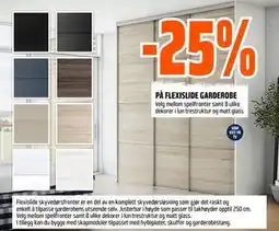 Obs Bygg 25% PÅ FLEXISLIDE GARDEROBE tilbud