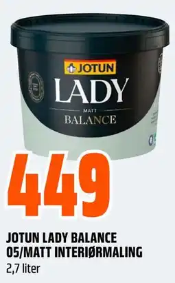 Obs Bygg JOTUN LADY BALANCE 05/MATT INTERIØRMALING tilbud