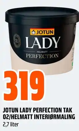 Obs Bygg JOTUN LADY PERFECTION TAK 02/HELMATT INTERIØRMALING tilbud