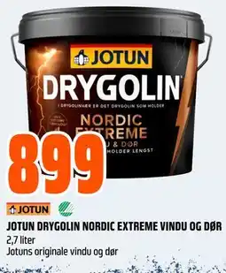 Obs Bygg JOTUN DRYGOLIN NORDIC EXTREME VINDU OG DØR tilbud