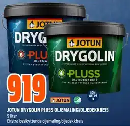 Obs Bygg JOTUN DRYGOLIN PLUSS OLJEMALING/OLJEDEKKBEIS tilbud