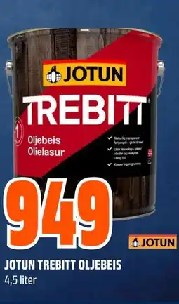 Obs Bygg JOTUN TREBITT OLJEBEIS tilbud