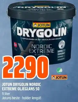 Obs Bygg JOTUN DRYGOLIN NORDIC EXTREME OLJEGLANS 50 tilbud