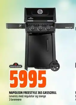Obs Bygg NAPOLEON FREESTYLE 365 GASSGRILL tilbud