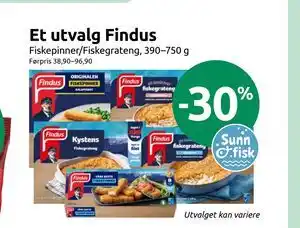Et utvalg Findus
