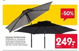 Rusta Parasoll, tilt Marstrand tilbud