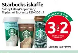 Joker Starbucks iskaffe tilbud
