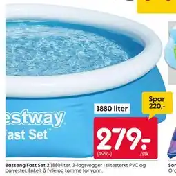 Rusta Basseng Fast Set 2 tilbud