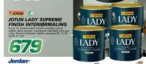 Coop Byggmix JOTUN LADY SUPREME FINISH INTERIØRMALING tilbud