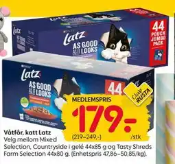 Rusta Våtfôr, katt Latz, Medlemspris tilbud
