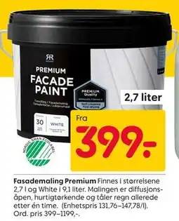Rusta Fasademaling Premium tilbud