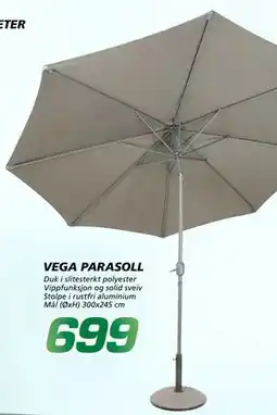Coop Byggmix VEGA PARASOLL tilbud