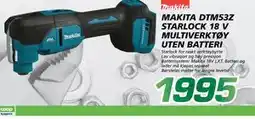 Coop Byggmix MAKITA DTM53Z STARLOCK 18 V MULTIVERKTØY UTEN BATTERI tilbud