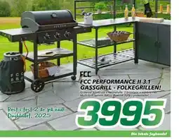 Coop Byggmix FCC PERFORMANCE II 3.1 GASSGRILL - FOLKEGRILLEN! tilbud