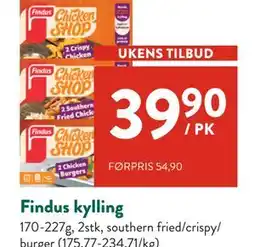 Jacobs Findus kylling tilbud