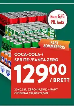 Jacobs COCA-COLA-/ SPRITE-/FANTA ZERO tilbud