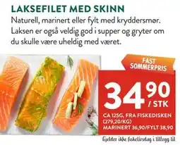 Jacobs LAKSEFILET MED SKINN tilbud