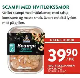 Jacobs SCAMPI MED HVITLØKSSMØR tilbud