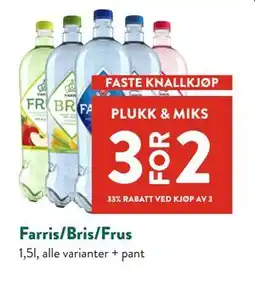 Jacobs Farris/Bris/Frus tilbud