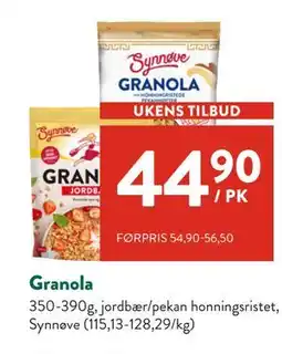 Jacobs Granola tilbud