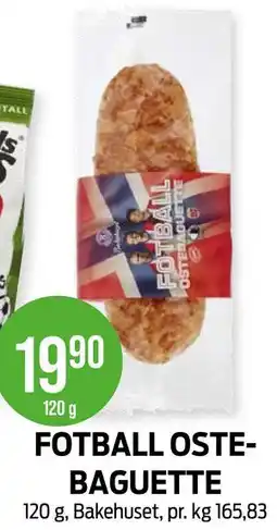 Kiwi FOTBALL OSTEBAGUETTE tilbud