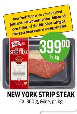 Kiwi NEW YORK STRIP STEAK tilbud