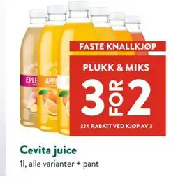 Jacobs Cevita juice tilbud