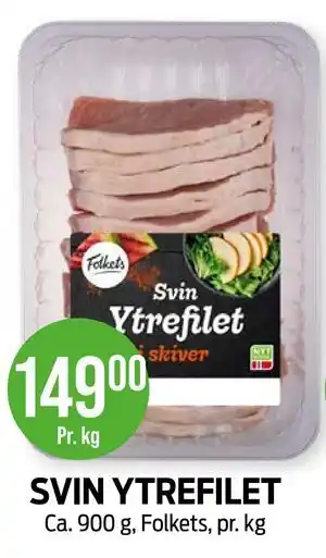 Kiwi SVIN YTREFILET tilbud