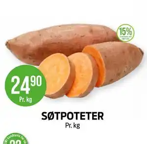 Kiwi SØTPOTETER tilbud