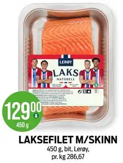 Kiwi LAKSEFILET M/SKINN tilbud