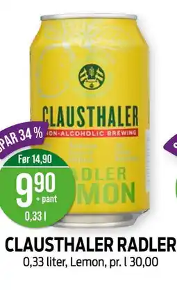 Kiwi CLAUSTHALER RADLER tilbud