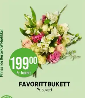 Kiwi FAVORITTBUKETT tilbud