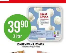 Kiwi ISKREM VANILJESMAK tilbud