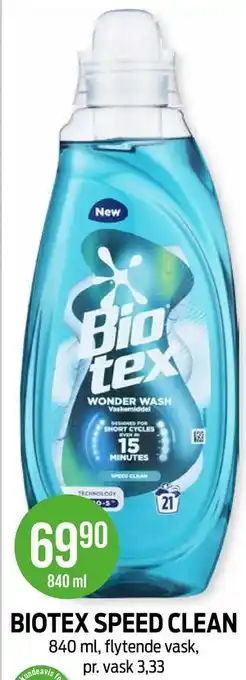 Kiwi BIOTEX SPEED CLEAN tilbud