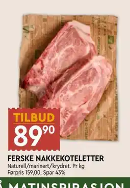 Coop Mega FERSKE NAKKEKOTELETTER tilbud