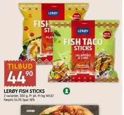 Coop Mega LERØY FISH STICKS tilbud