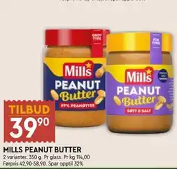 Coop Mega MILLS PEANUT BUTTER tilbud