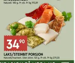 Coop Mega LAKS/STEINBIT PORSJON tilbud