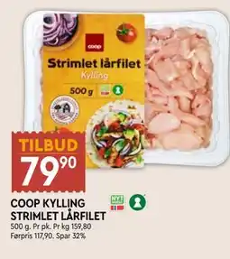 Coop Mega COOP KYLLING STRIMLET LÅRFILET tilbud
