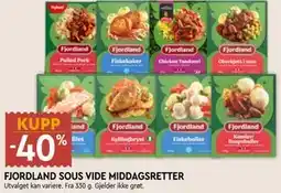 Coop Mega FJORDLAND SOUS VIDE MIDDAGSRETTER tilbud