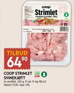 Coop Mega COOP STRIMLET SVINEKJØTT tilbud