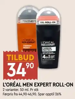 Coop Mega L'ORÉAL MEN EXPERT ROLL-ON tilbud