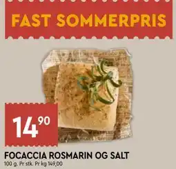 Coop Mega FOCACCIA ROSMARIN OG SALT tilbud