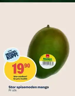 Coop Mega Stor spisemoden mango, Medlemspris tilbud