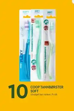 Coop Mega COOP TANNBØRSTER SOFT tilbud