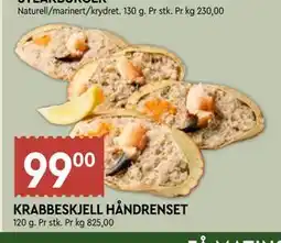 Coop Mega KRABBESKJELL HÅNDRENSET tilbud